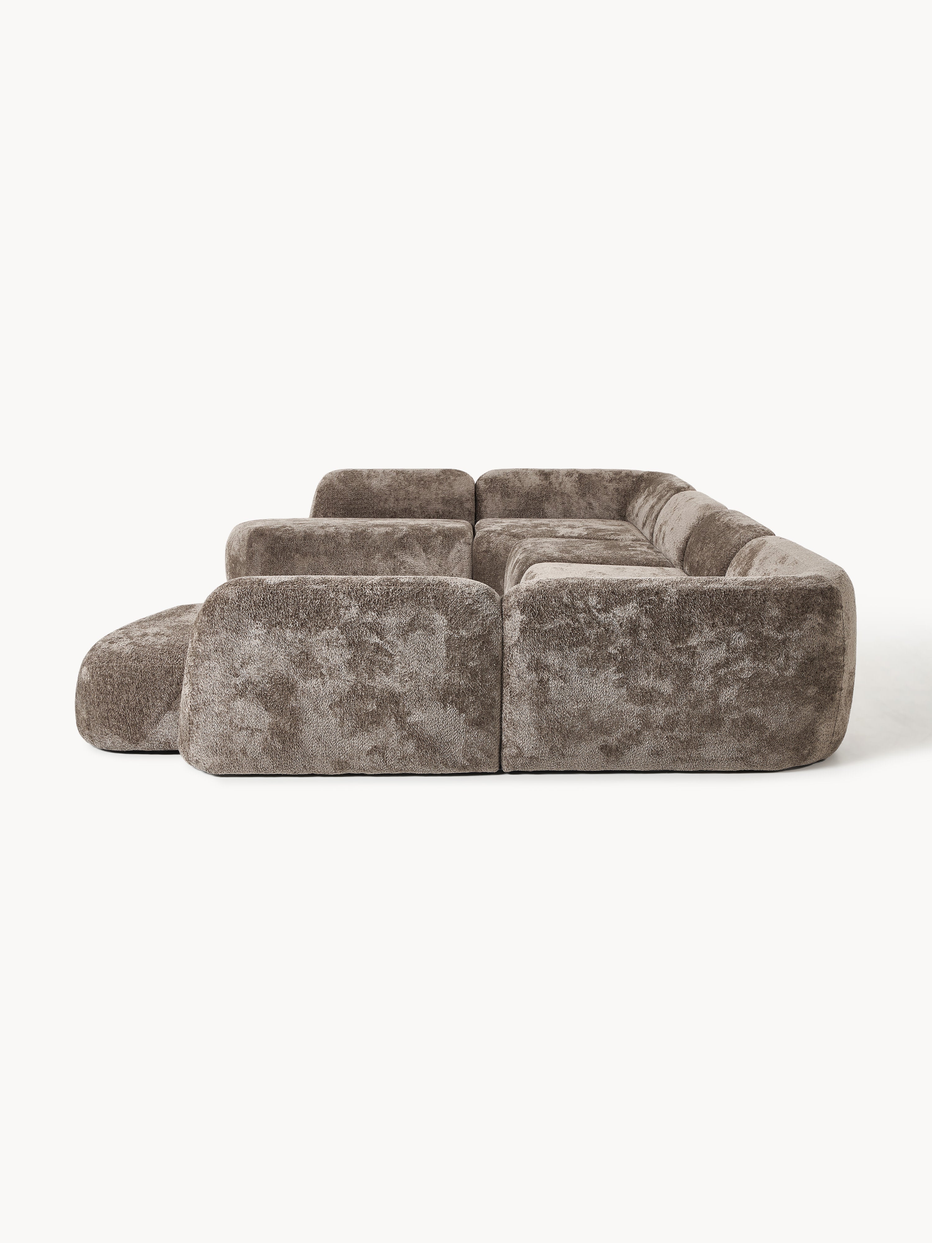 XL modulaire teddy bouclé bank Wolke