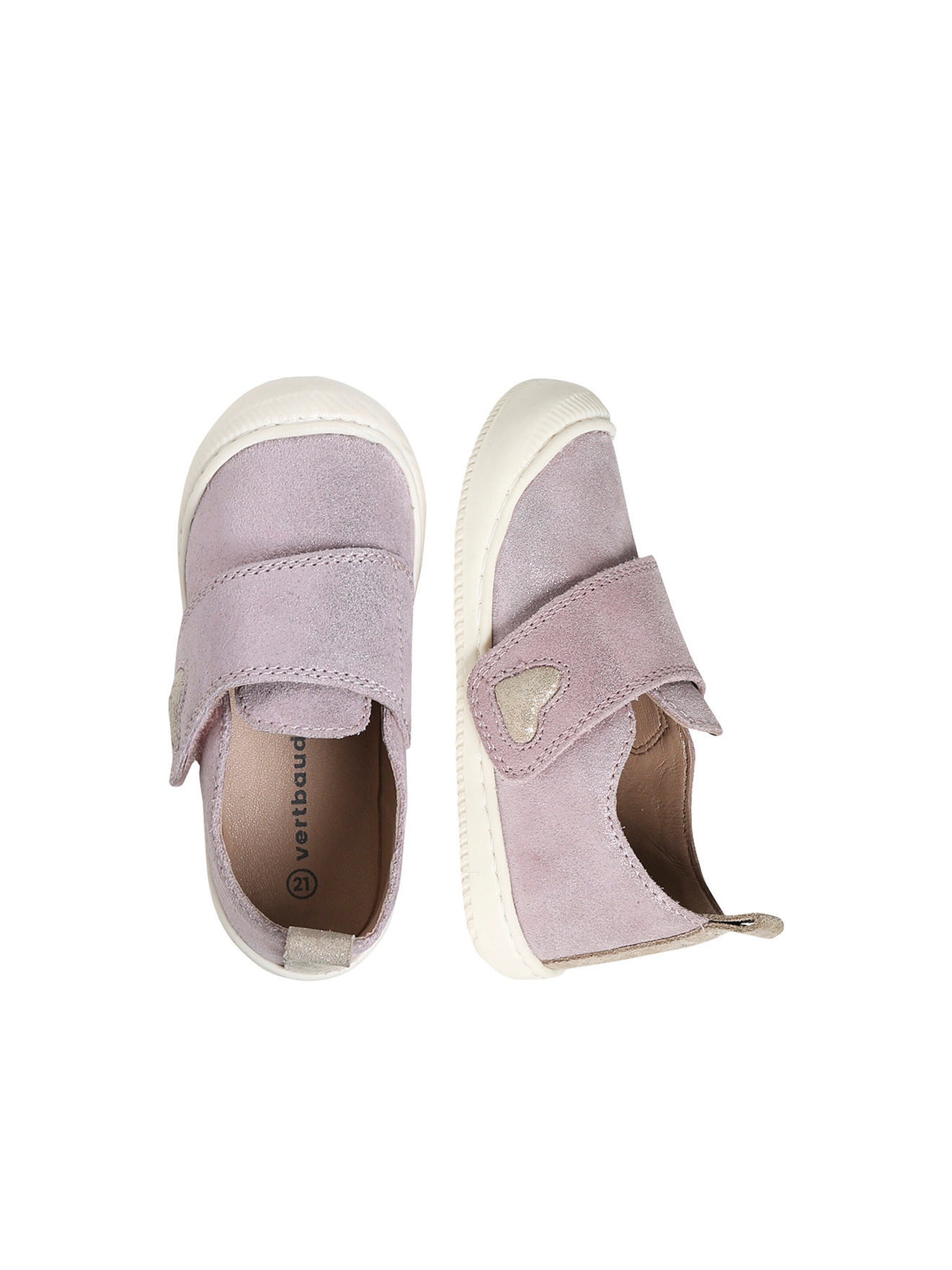 Vertbaudet Baby Hausschuhe mit Klettverschluss rosa