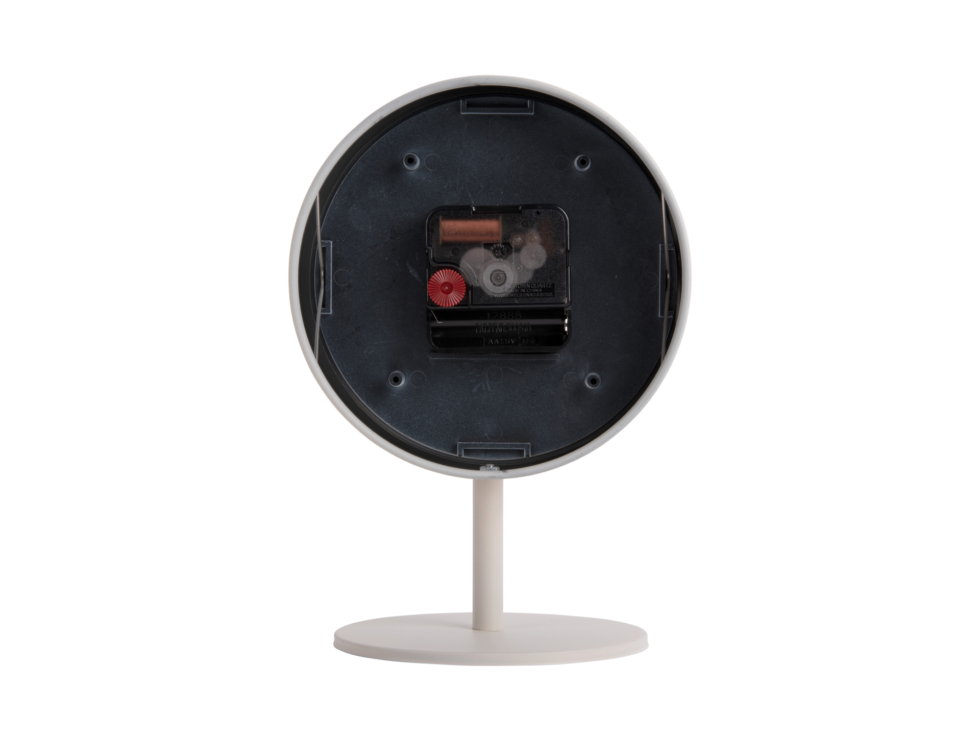Table clock Stark iron matt warm grey