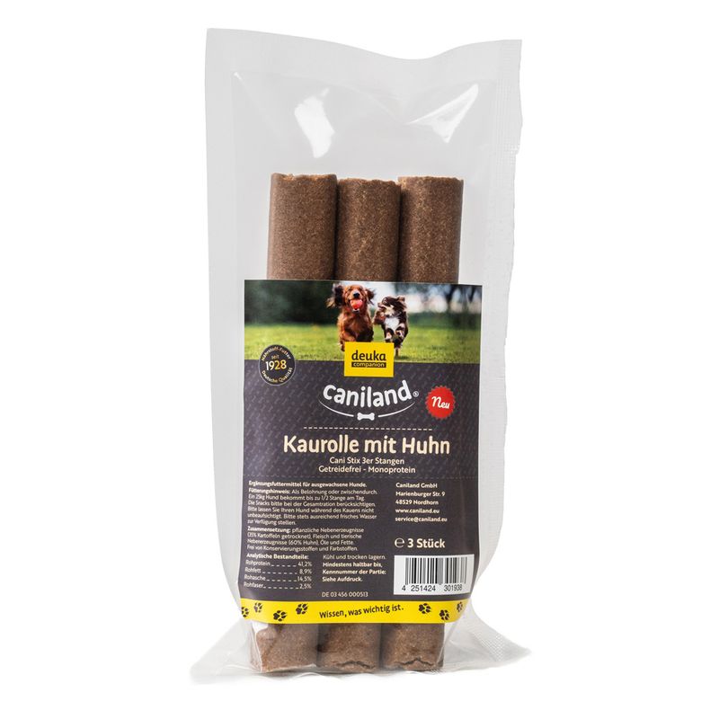Caniland Bâtonnets à macher au poulet