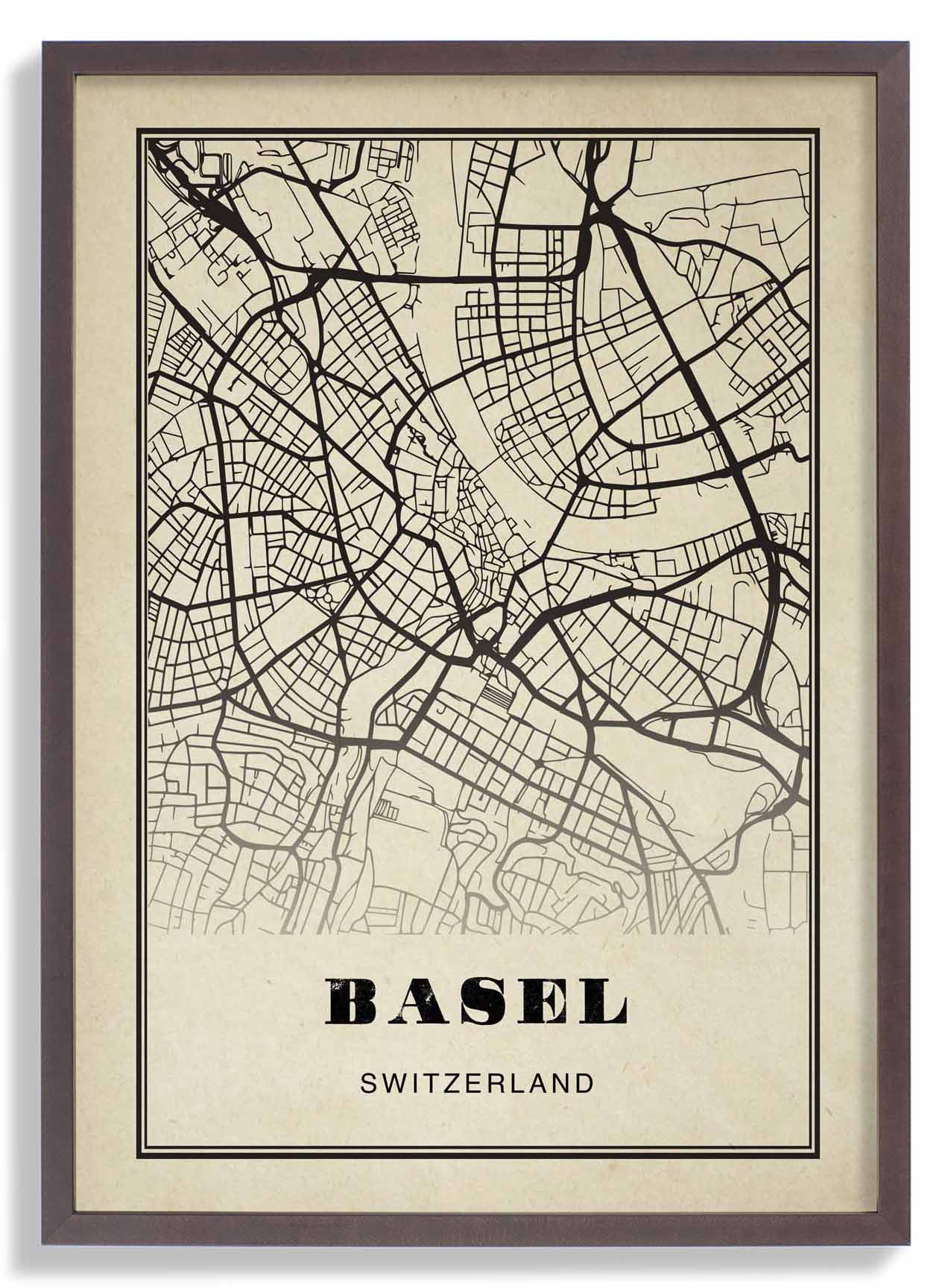 Basel Stadt Sepia