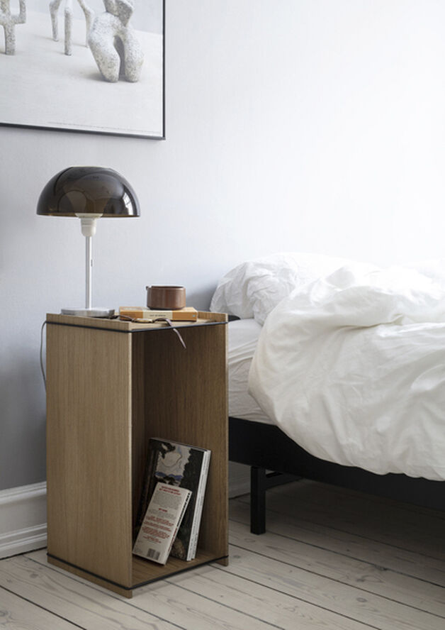 Moebe Storage box, Smoked Oak, Black MIX Wood smoked, black