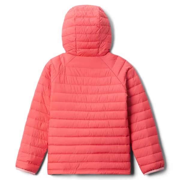 Doudoune randonnée COLUMBIA POWDER LITE GIRLS HOODED JKT BRIGHT GERANIUM