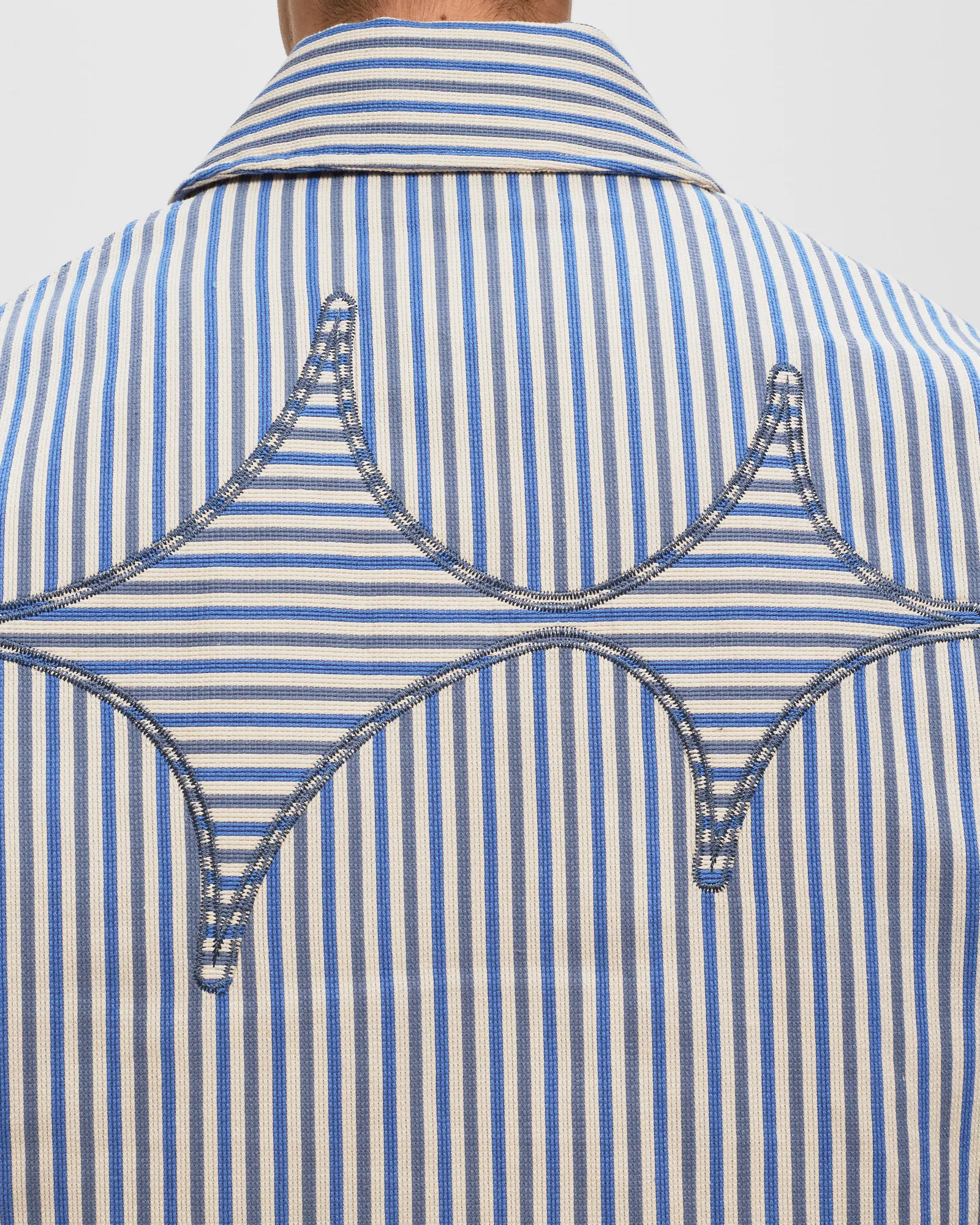 BSTN Brand Padded Striped Overshirt