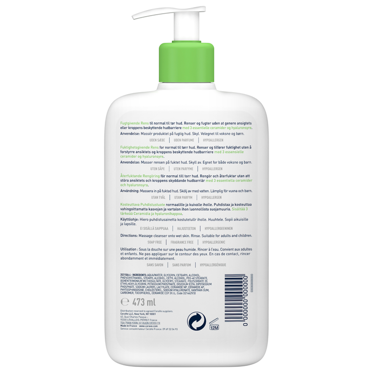 Crème lavante hydratante 473ml