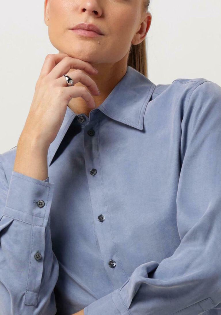 VANILIA blauwe vanilia blouse satin londor