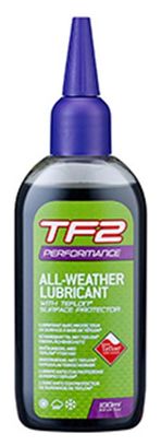 LUBRIFIANT CHAINE VELO TF2 PERFORMANCE TOUTES CONDITIONS AU TEFLON WELDTITE 100ml.
