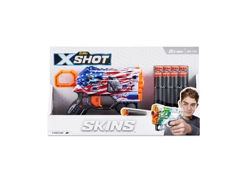 X-Shot Skins Menace Dart Blaster (8 Darts)