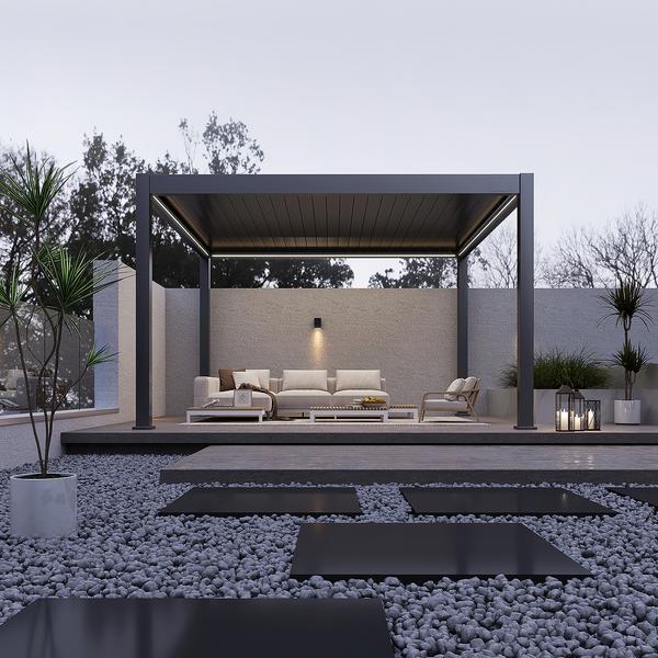 Weide Pergola LED E-Deluxe Plus 4x4, ca.