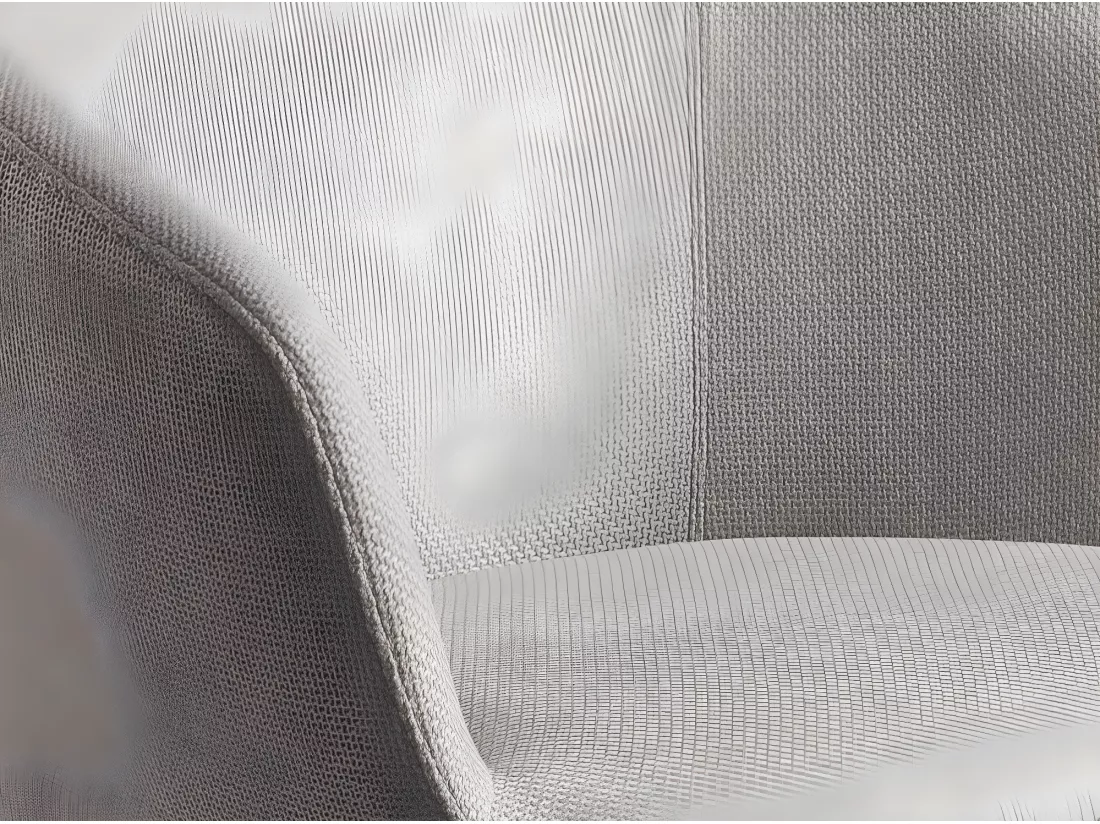 Chaise tournante en tissu gris clair 4133 ANGEL CERDA