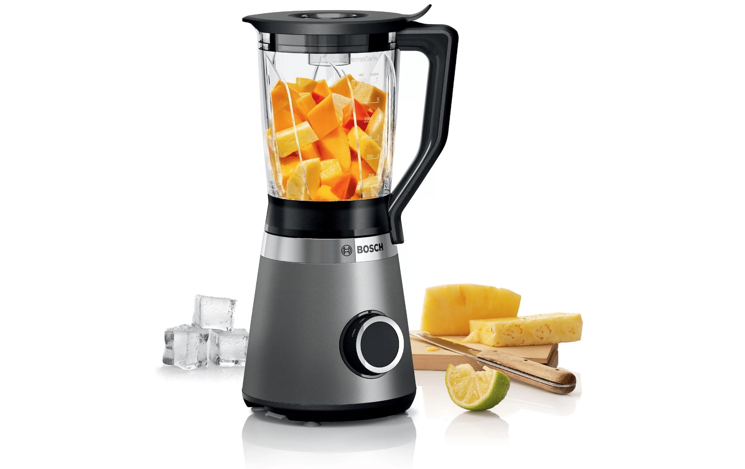 BOSCH Standmixer »MMB6172S Silber« 1200 W Impulsfunktion, Mixen, Smoothies
