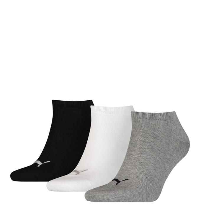 PUMA Unisex Plain 3P Sneakersokken
