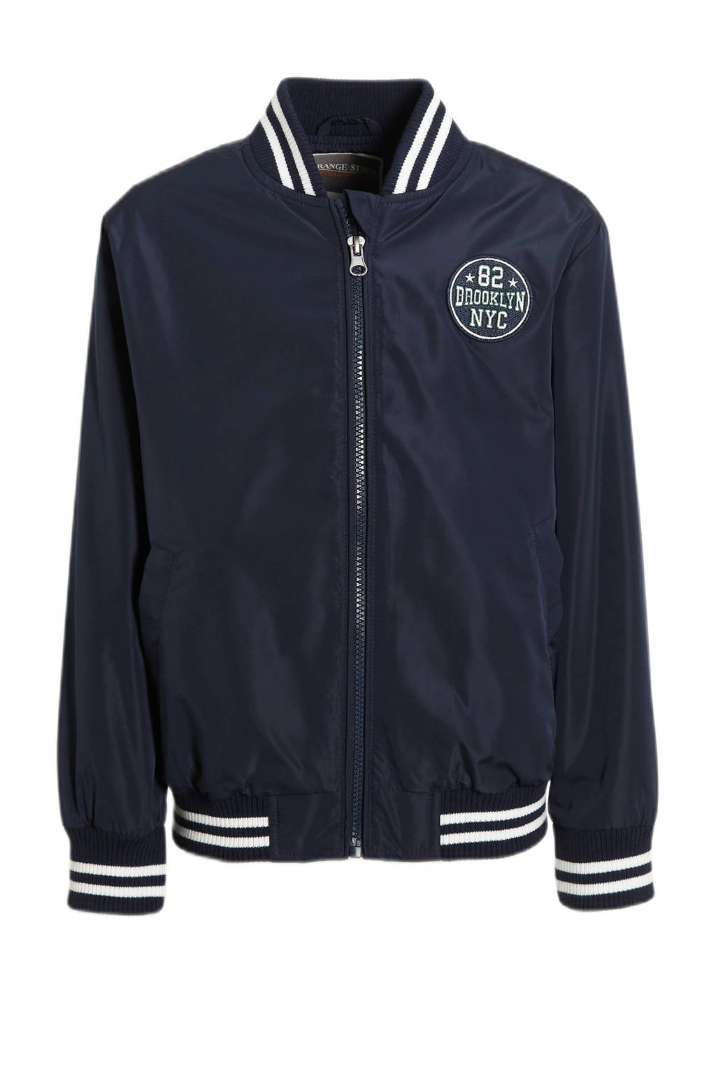 Orange Stars baseball jacket Patric donkerblauw