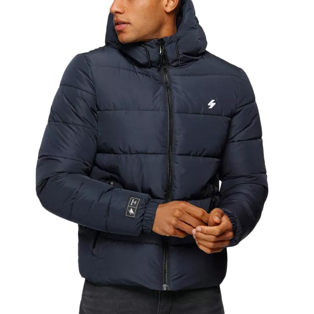 Superdry Doudoune Marine Homme Superdry Hooded