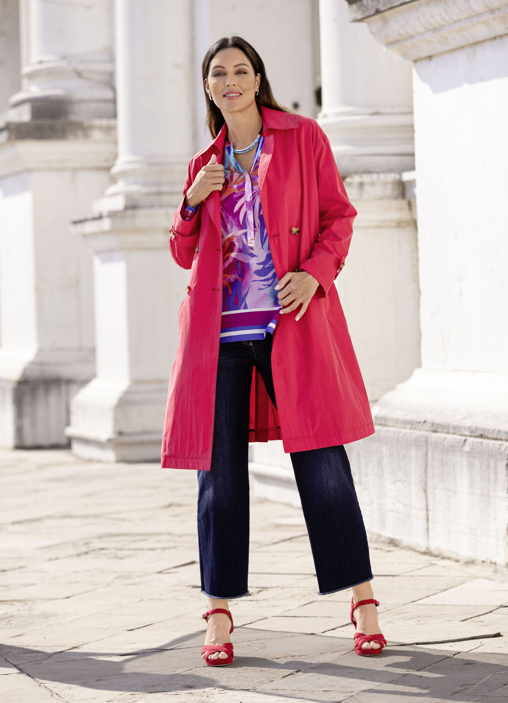 Trenchcoat mit Gürtel
