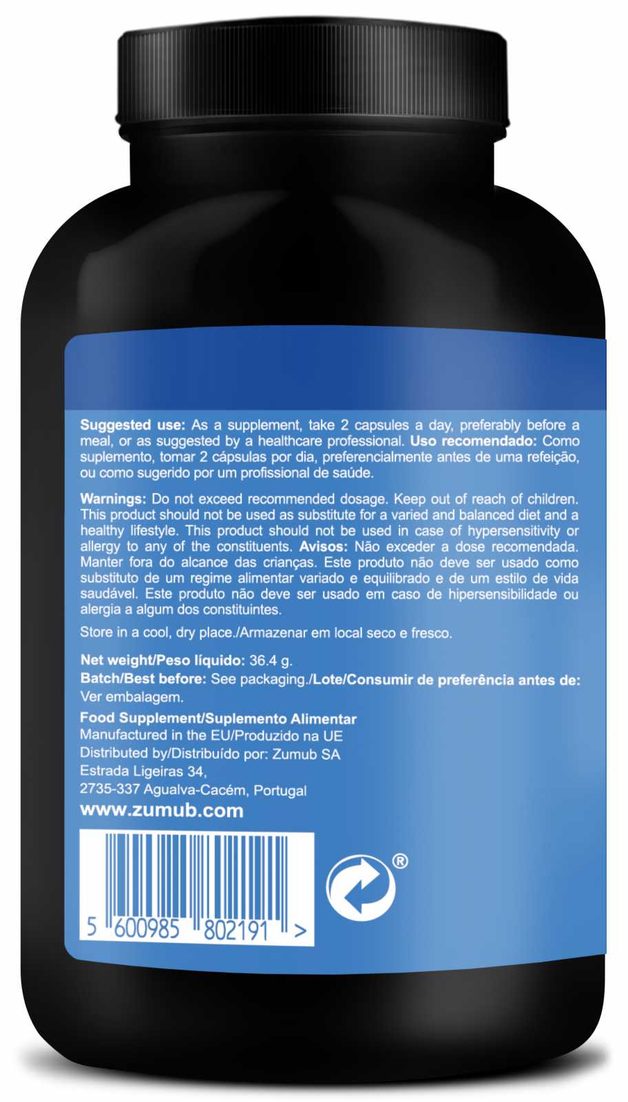 Zumub Garcinia Cambogia 60 cápsulas