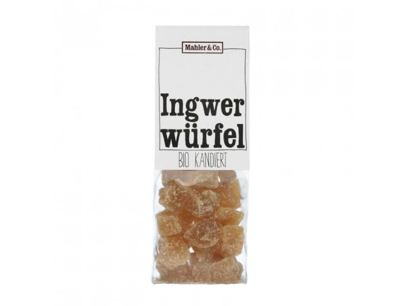 Mahler & Co. Bio Ingwerstücke kandiert 150 g Ingwerwürfel