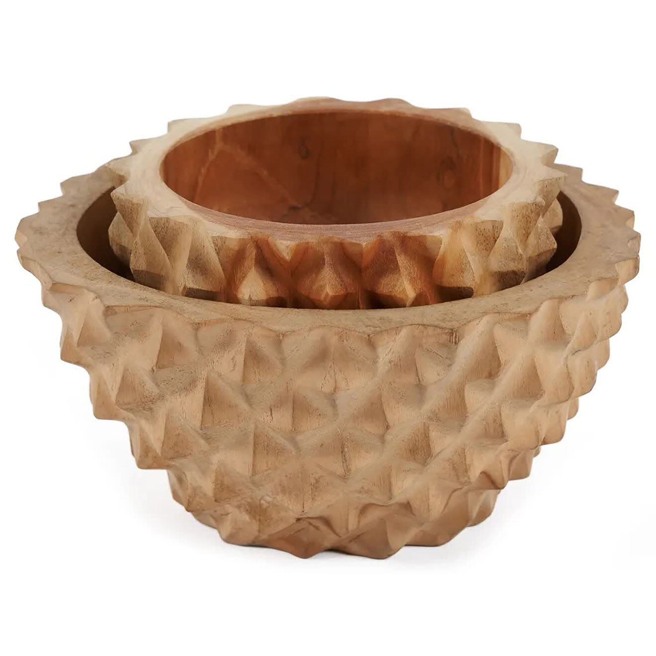 Bazar Bizar Bol en teck Durian naturelle - D.15 cm