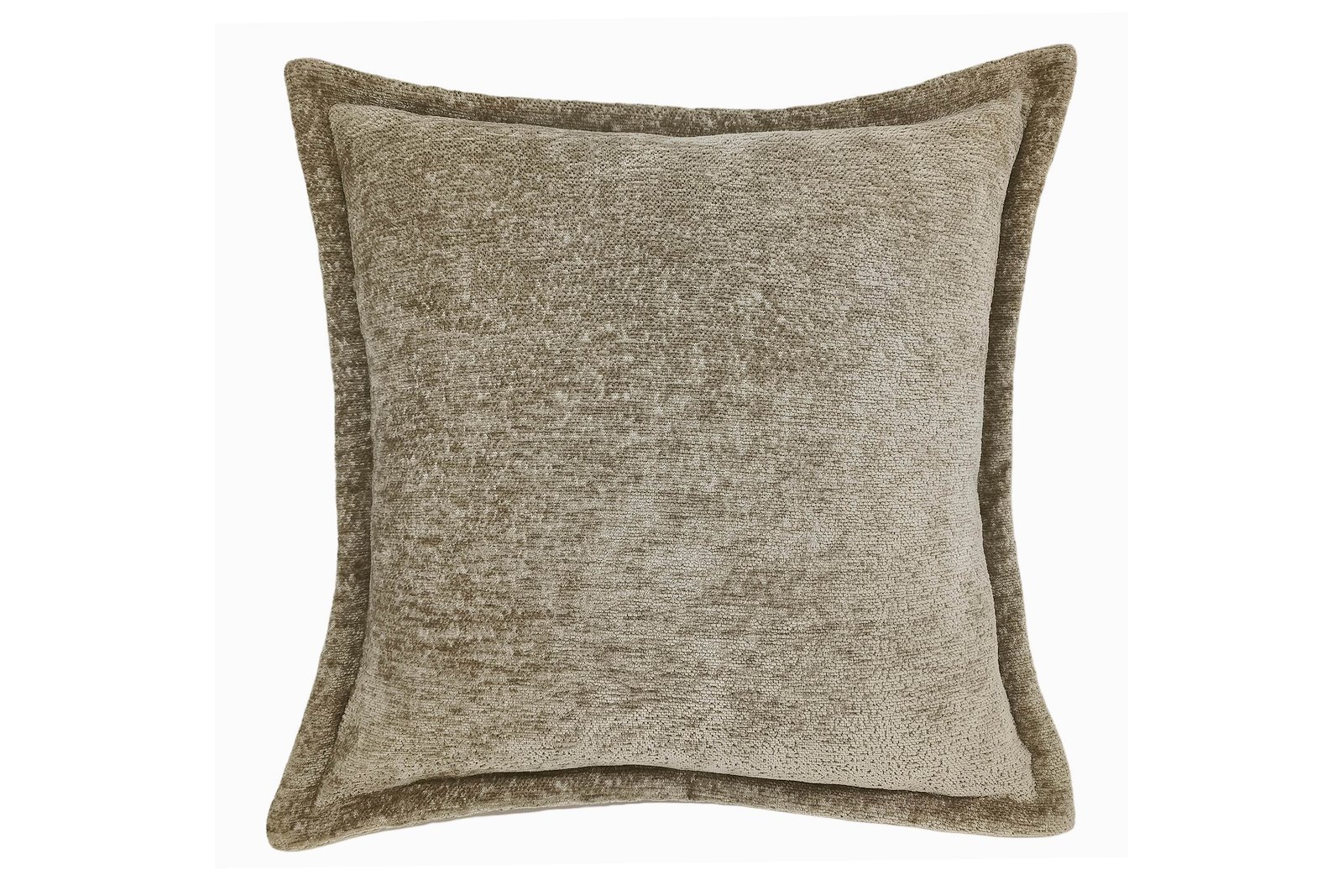 Amalie pute Mørk beige 50x50 cm, med fjærfyll