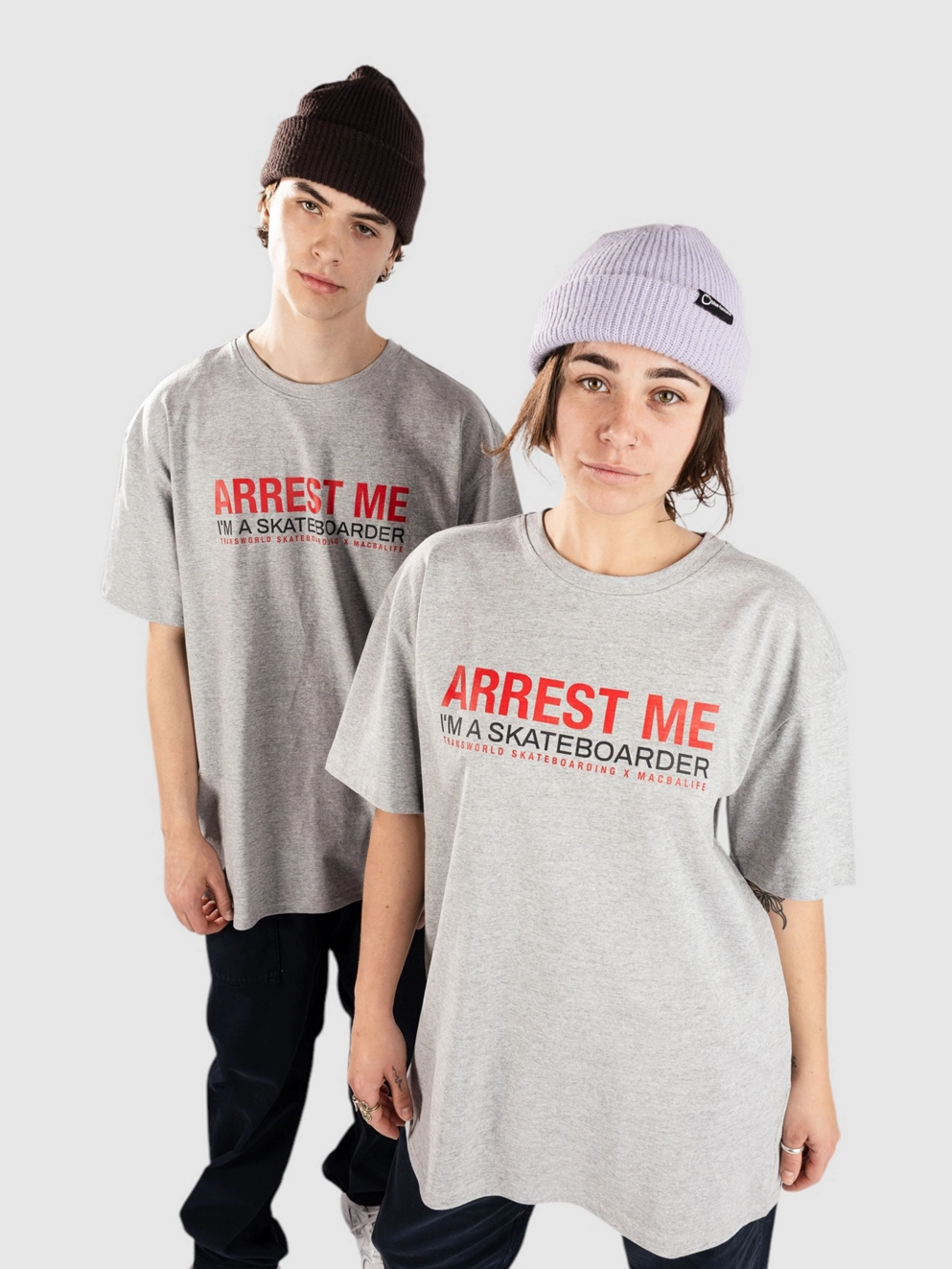 Macba Life Arrest Me T-Shirt heather grey