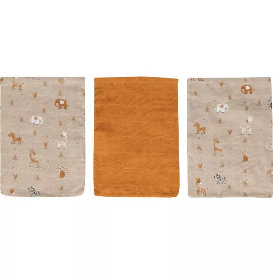 bébé jou® Waschhandschuh 3er-Pack Steppe