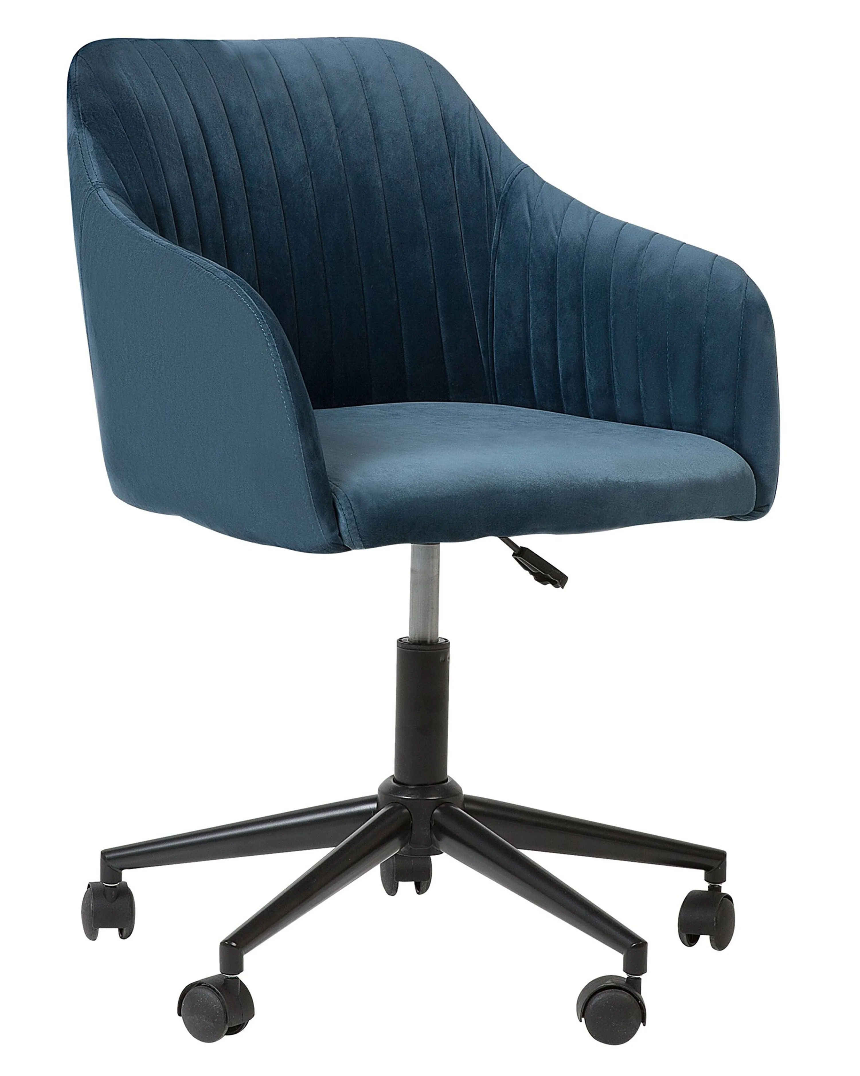 Bureaustoel VENICE Fluweel Marineblauw