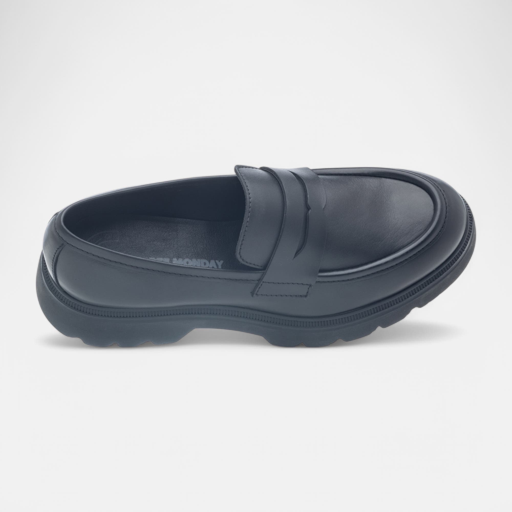 Mocassins Femme en cuir noir