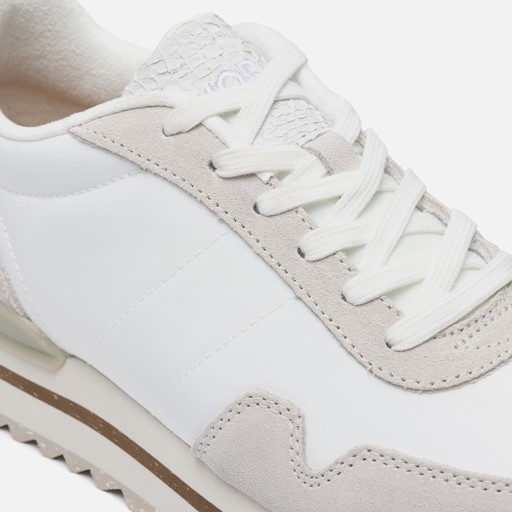 Woden Nora III Plateau Sneakers wit suede