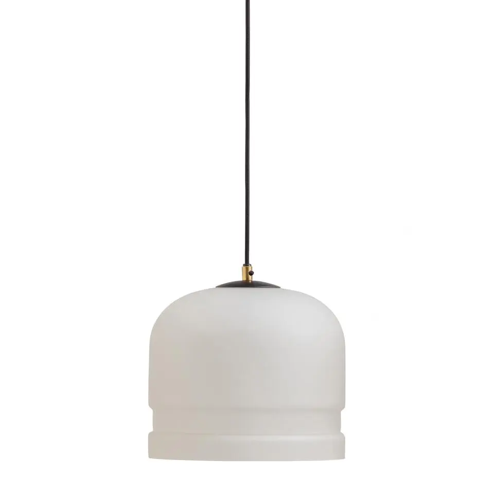 WOOOD Micah Hanglamp - Glas - Off White - 27x27x27