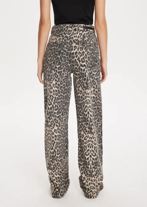 Broek met leopard print assorti (ASSOR)