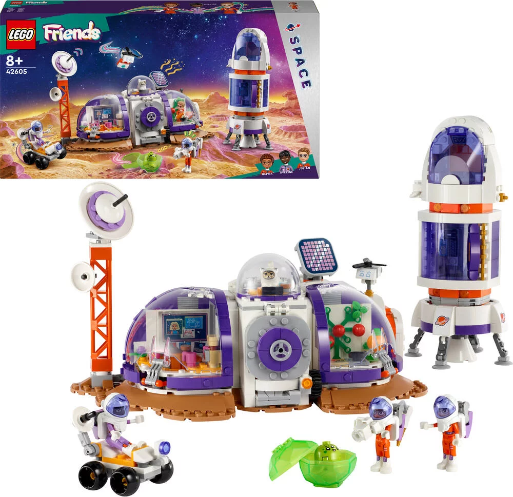 LEGO®FRIENDS 42605 - LA STATION SPATIALE MARTIENNE ET LA FUSEE
