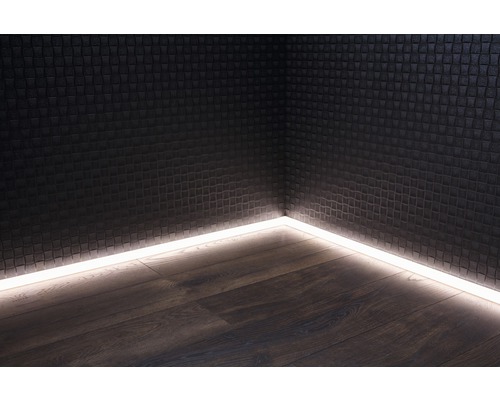 LED-kanaal voor LED-plint opaal 22x2500 mm