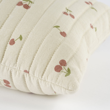 Sierkussen kersen d.roze - l35xb25xh10cm