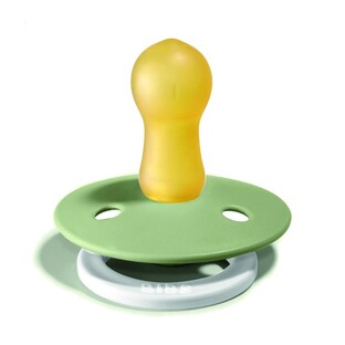 BIBS Glow Fopspeen 0-6 Maanden Sage/Cloud 2ST