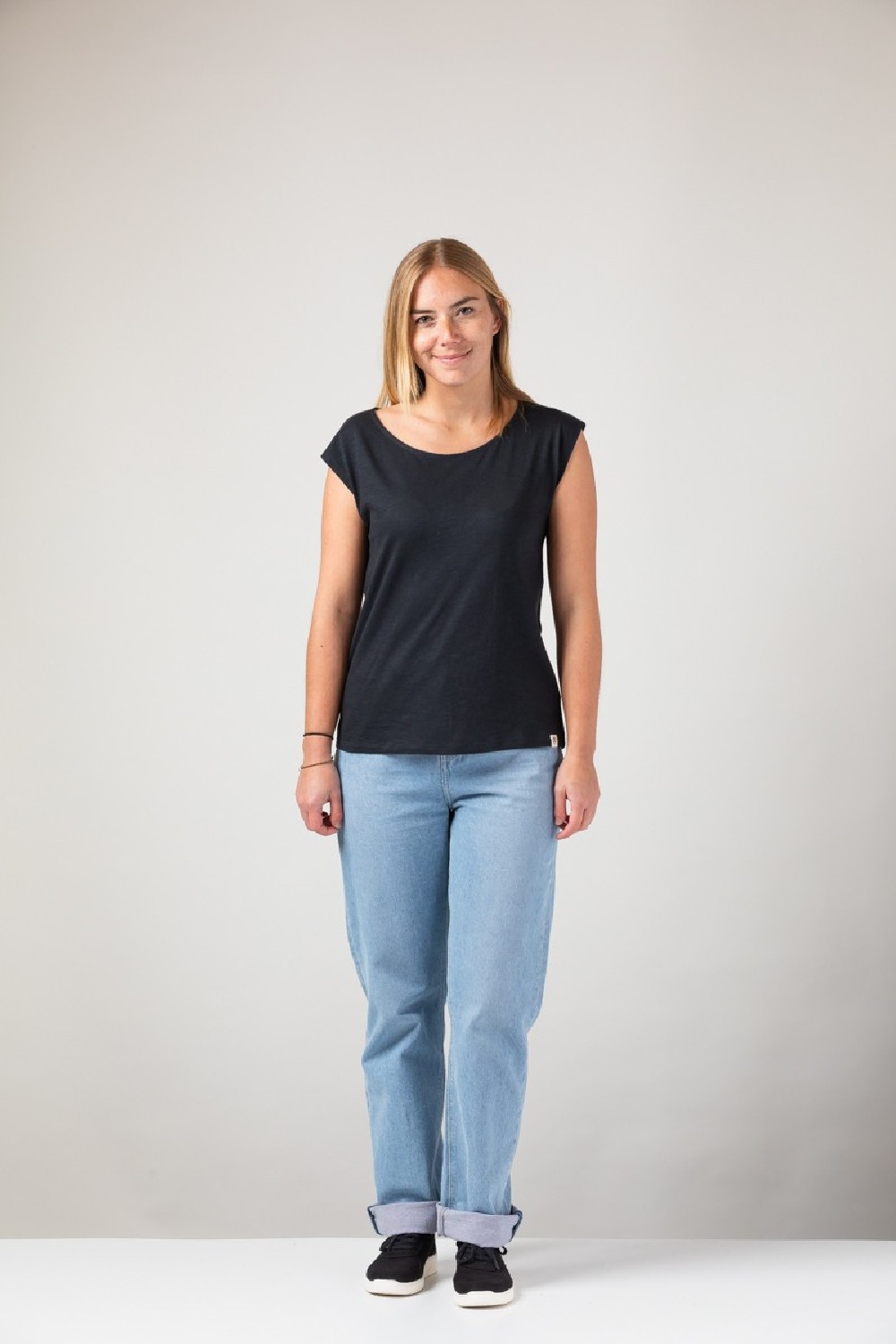 WE ARE ZRCL Damen Two Shirt Basic Black