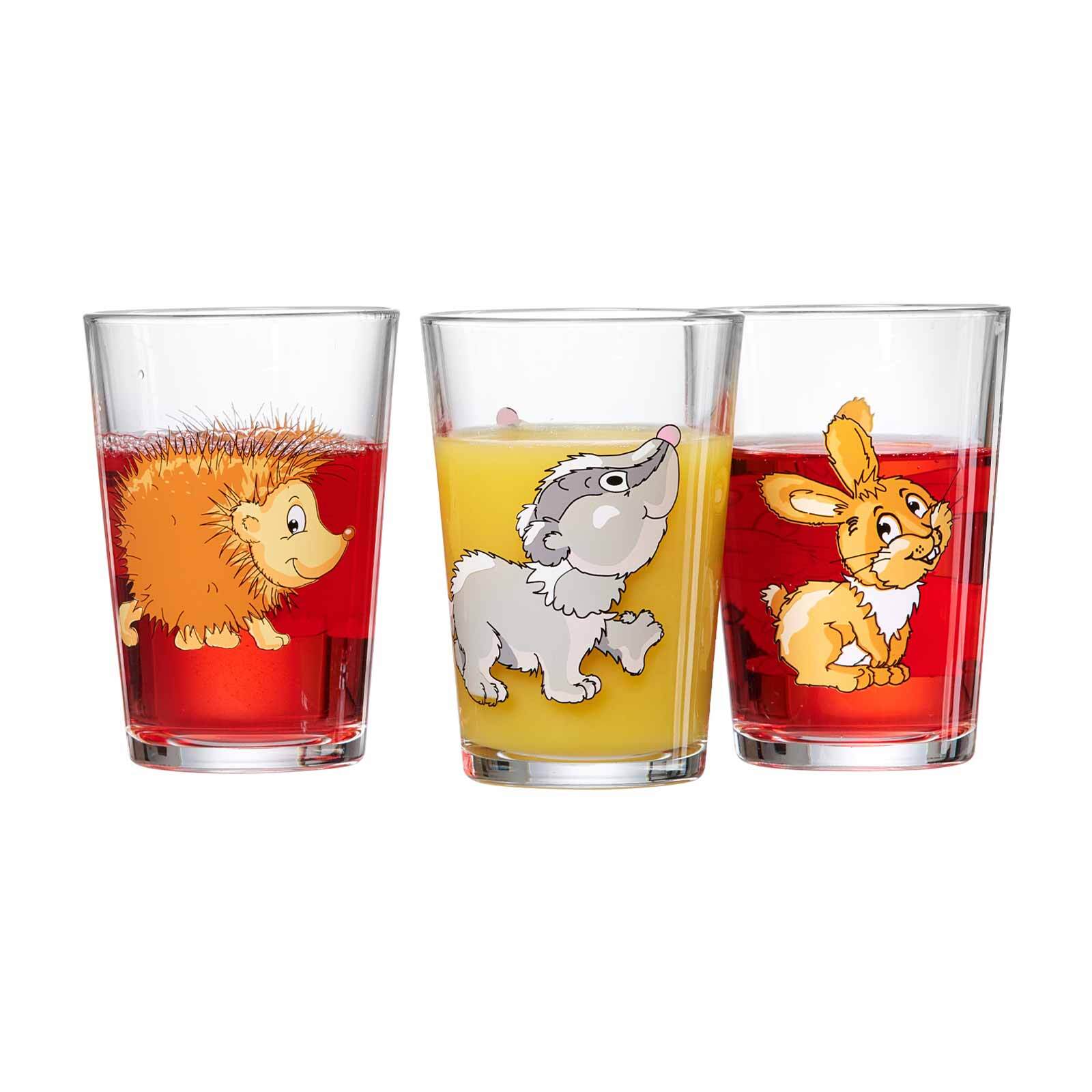 Ritzenhoff & Breker Kindergläser Dschungel/Wald/Zoo 205 ml 9er Set