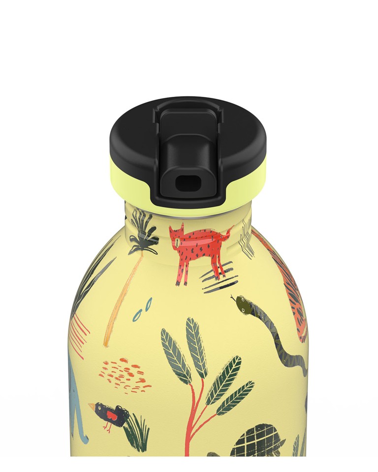 24 Bottles - Kids Collection - Drikkedunk med Sportslåg 500 ml Jungle Friends