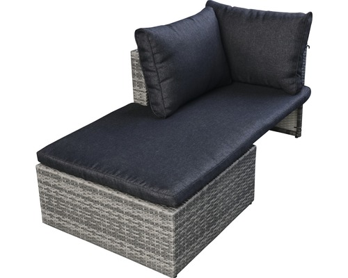 Garden Place Relax 5-zits 2-delige tuinmeubelset inclusief zitkussens, aluminium, polyrotan, tweekleurig licht- en donkergrijs
