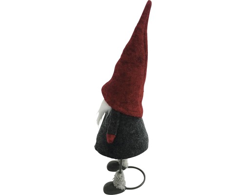 Decoratief figuur Lafiora Kabouter H 27 cm rood