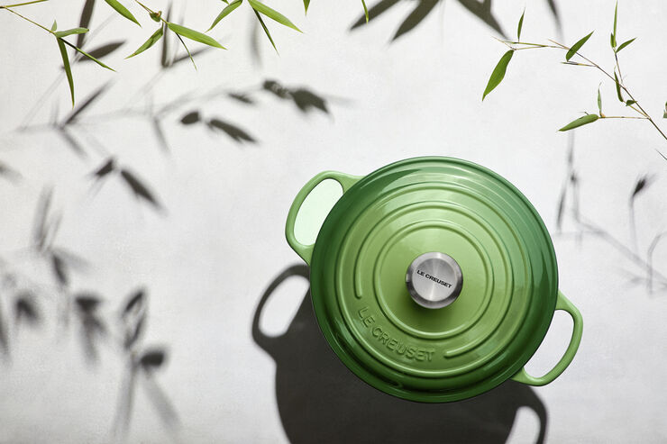 Le Creuset Rund støbejernsgryde 4,2L Bamboo Green Bamboo green