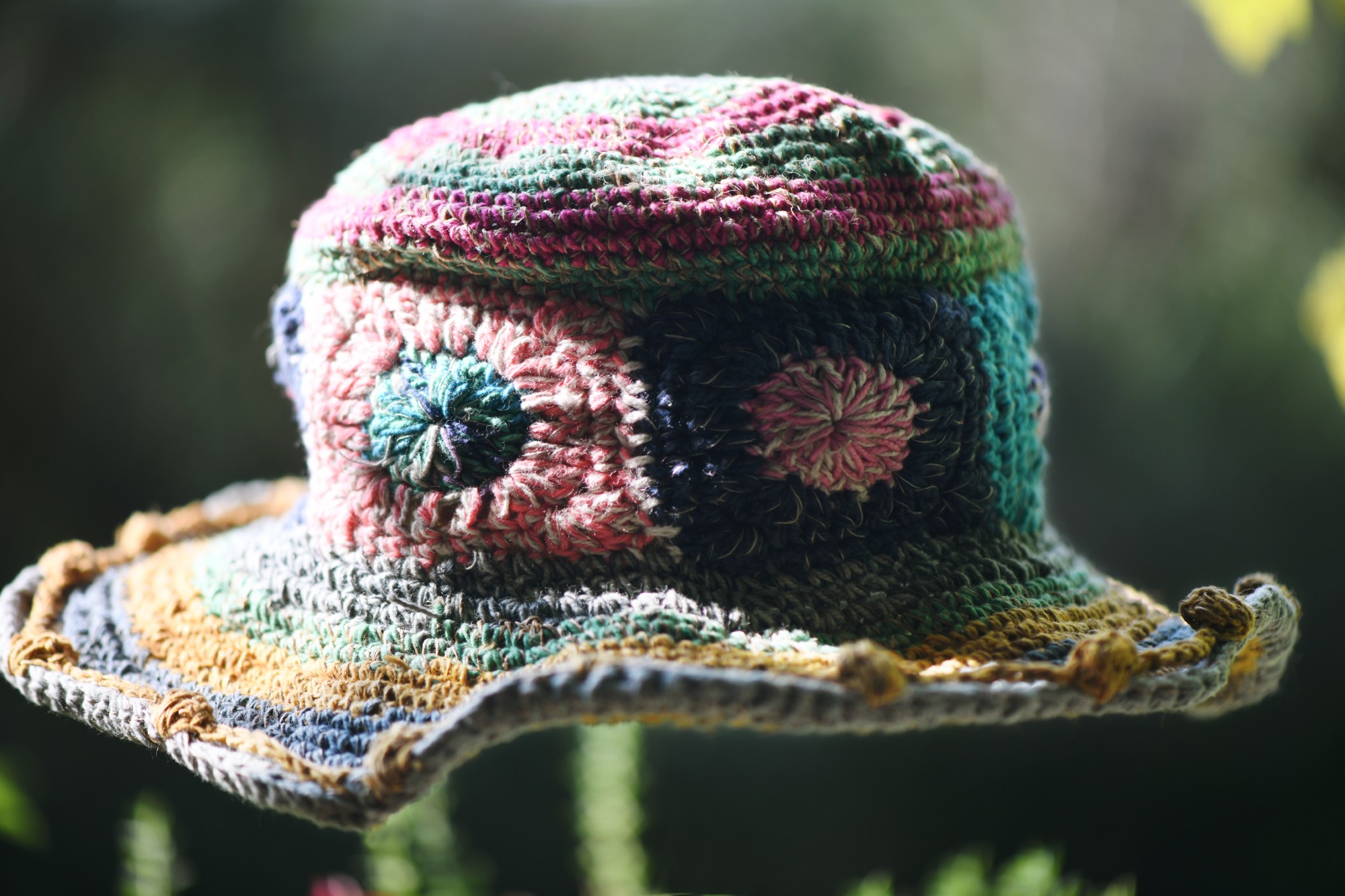 Sommerhut, multicolor, aus Hanf und Baumwolle günstig bestellen