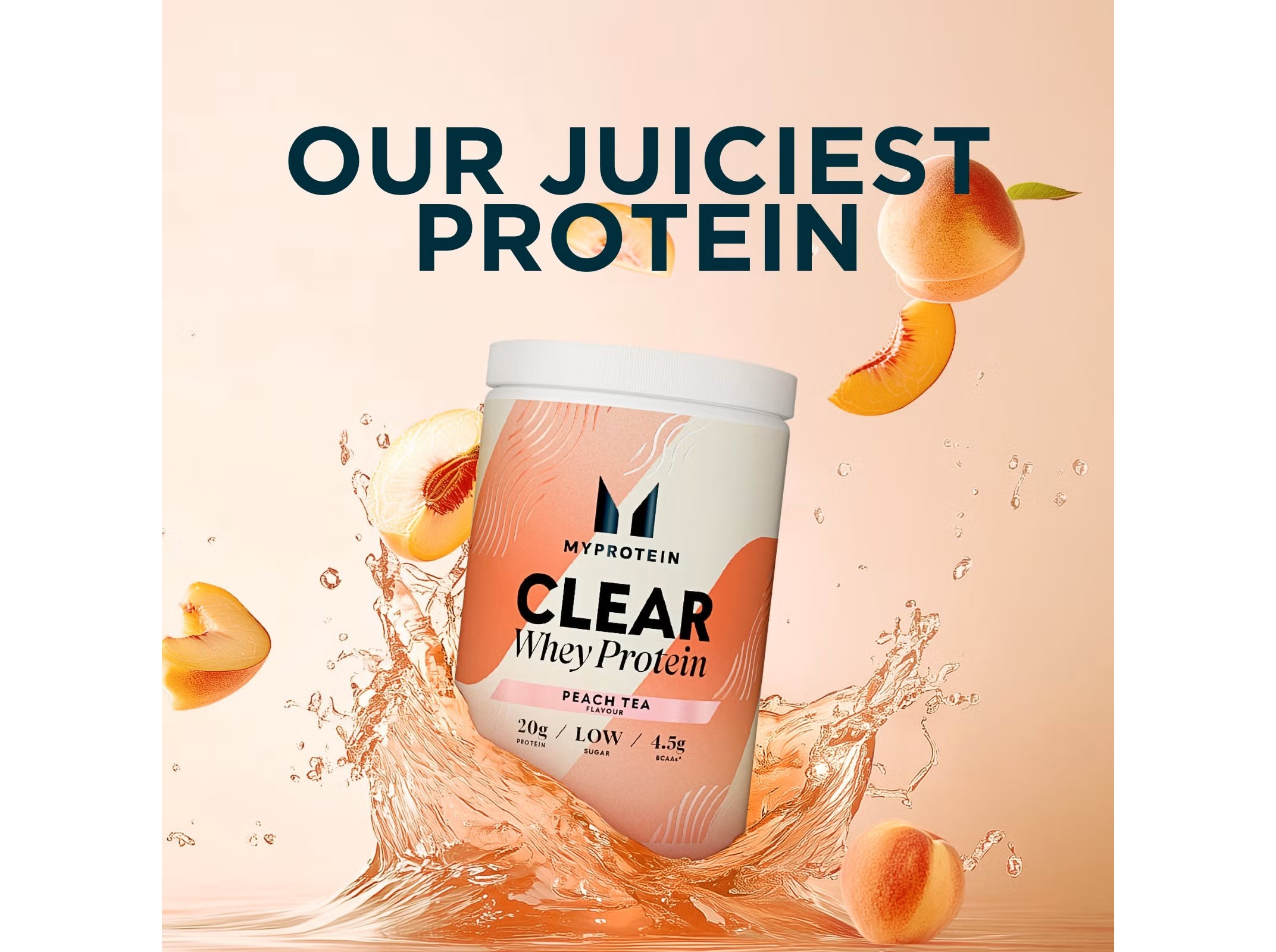 PROTEINA WHEY MYPROTEIN CLEAR CHÁ PESSÊGO 244G