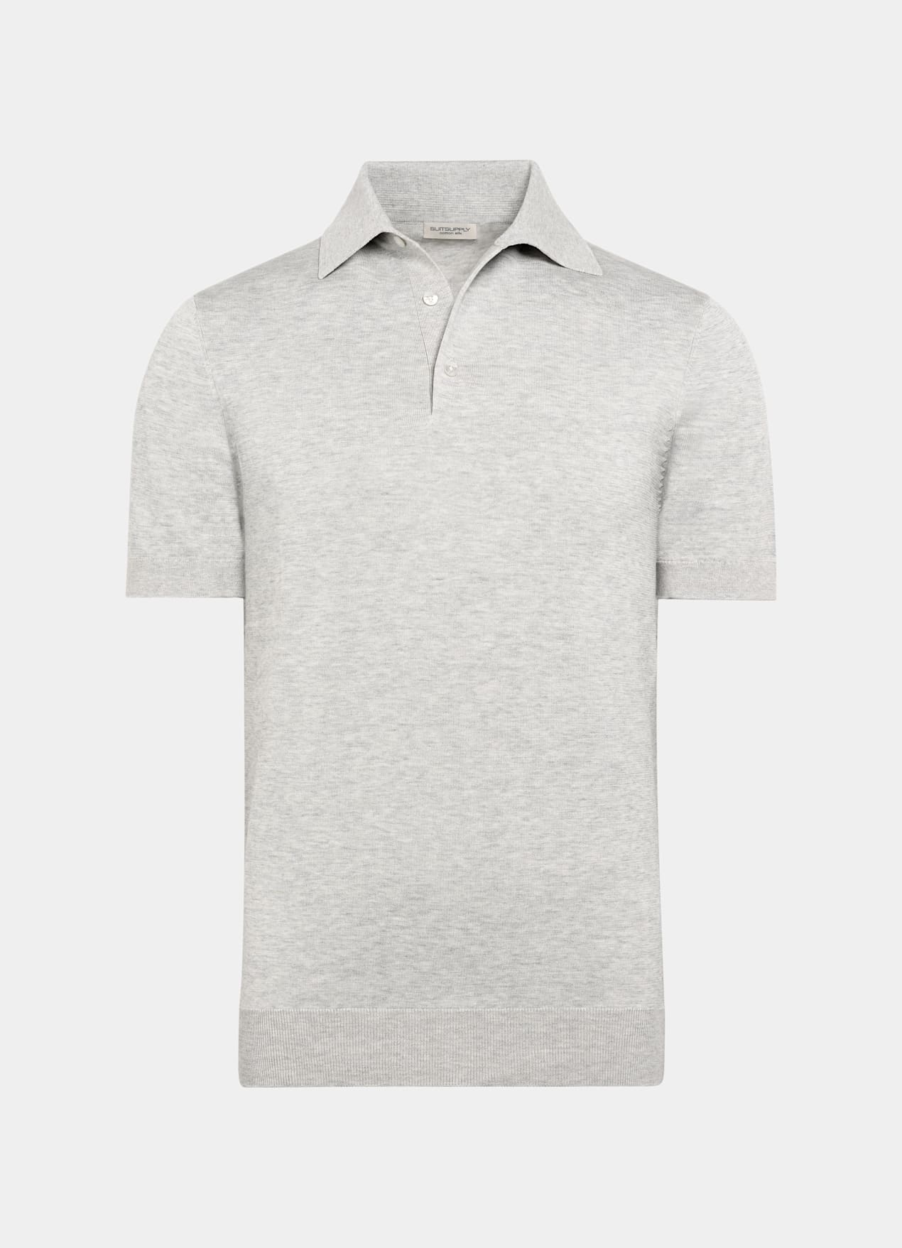 Polo gris clair