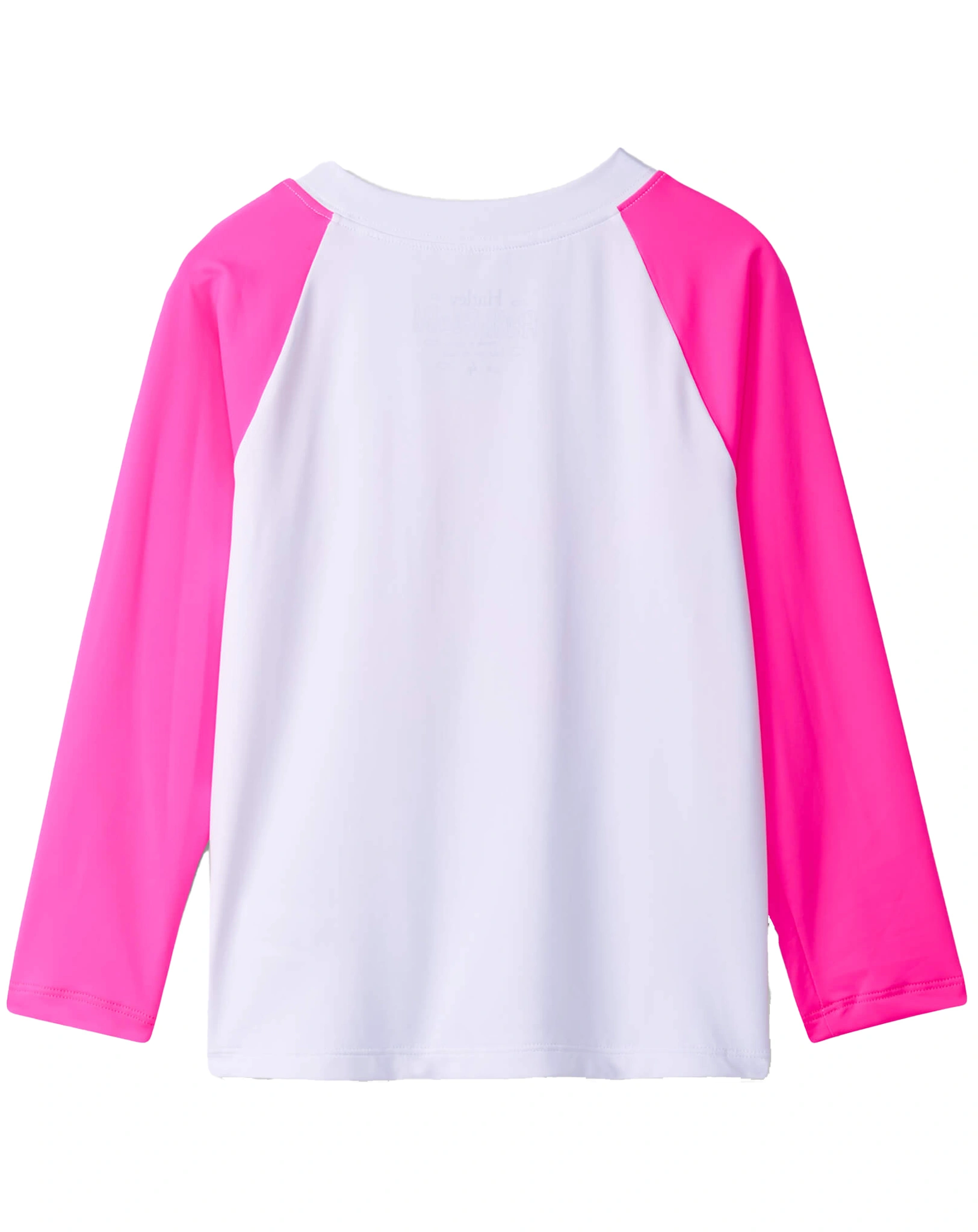 Langarm-Badeshirt SUNSHINE in weiß/pink