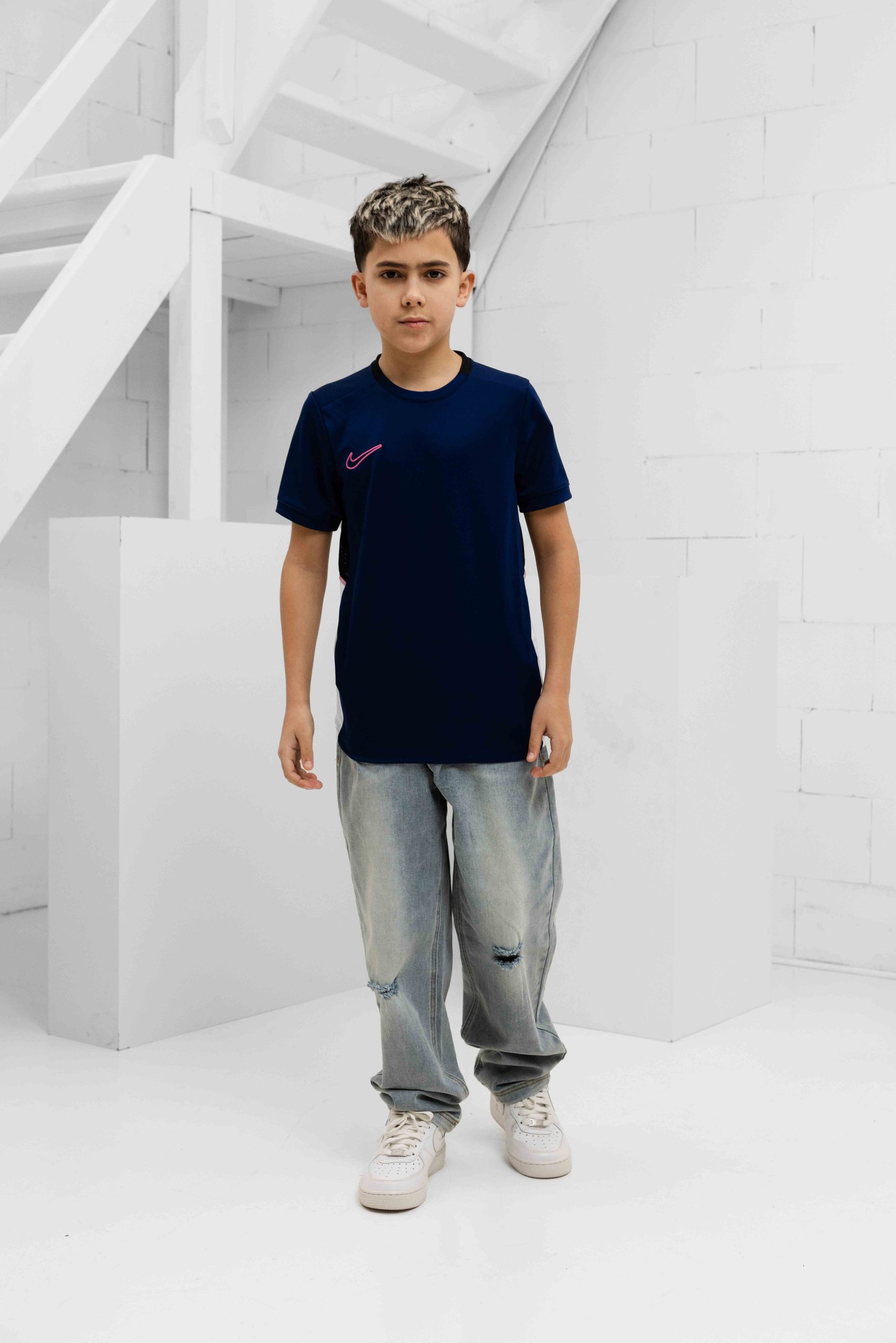 Nike Academy Dri-Fit T-Shirt Kids Donkerblauw