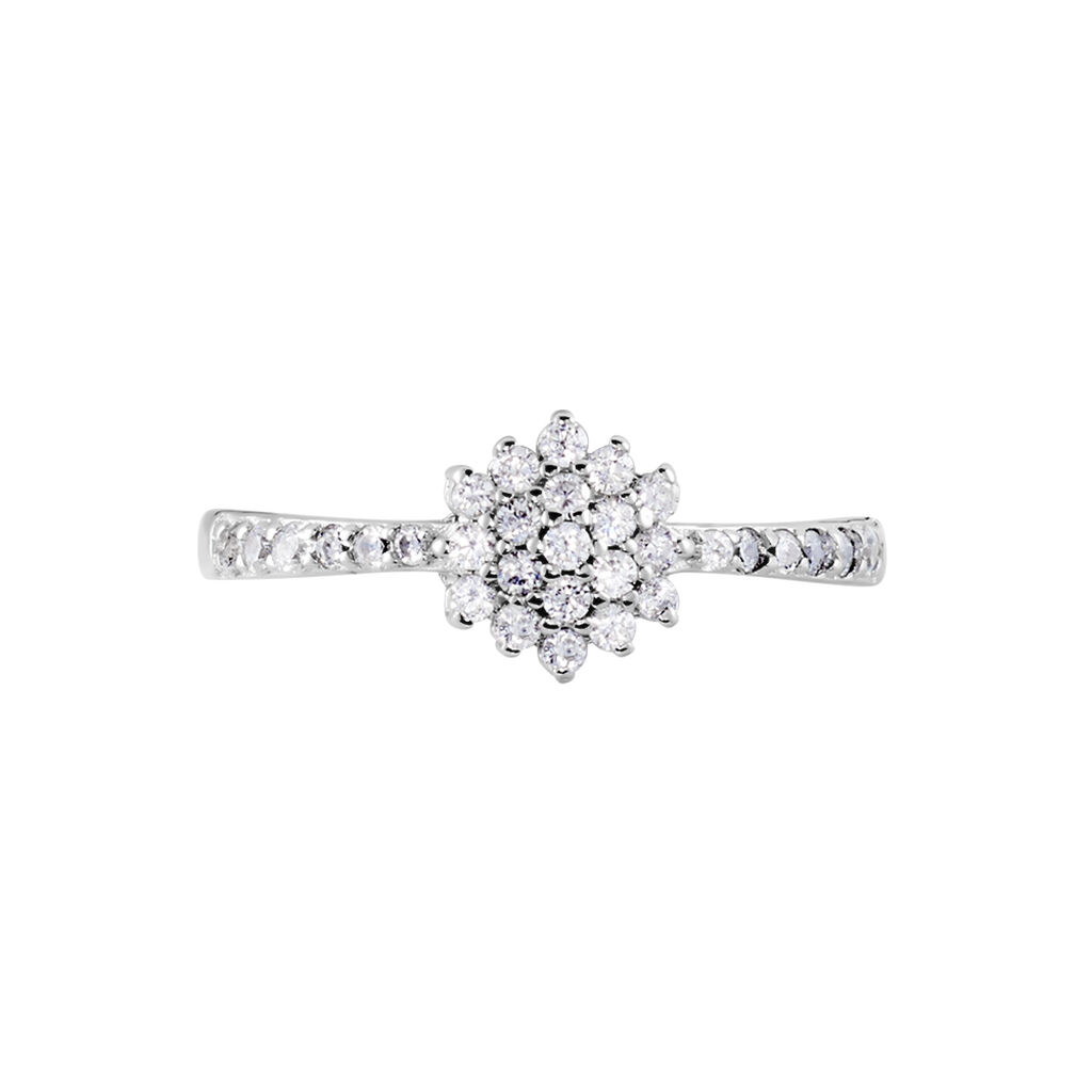 Bague Garoune Argent Blanc Oxyde De Zirconium