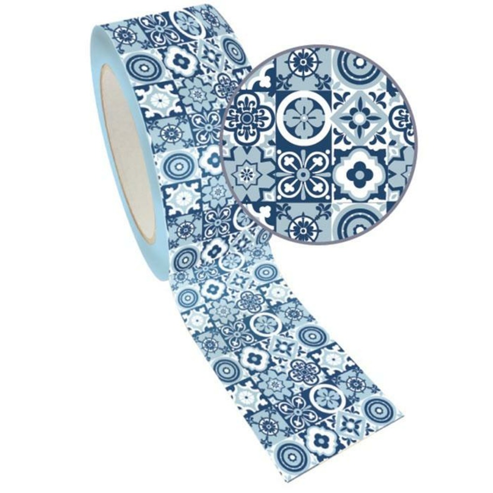 Masking tape xl bleu 4,8 cm x 8 m - carrelage