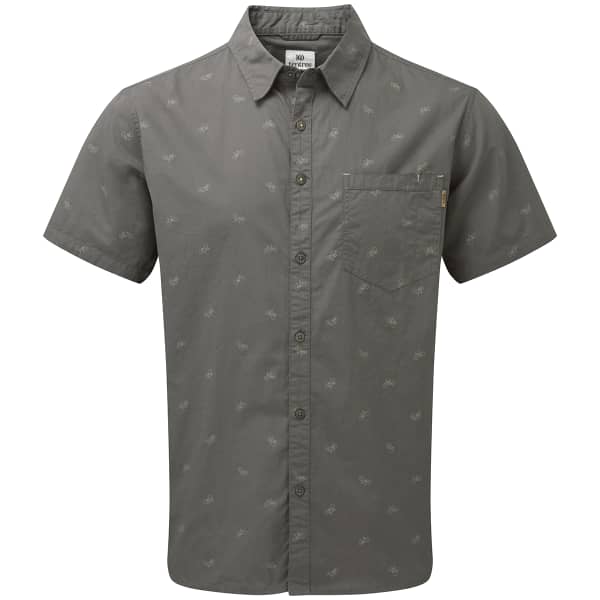 Chemise TENTREE M BIKE AROUND SHORTSLEEVE SHIRT GRANITE GREY BIKE AROUND