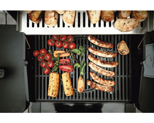 Enders Cubiq Pro 3 R Turbo 3-pits gasbarbecue, zwart, inclusief dekselthermometer, vetopvangbak, grillrooster, krachtige verwarmingszone, uitklapbare zijtafel, warmhoudrek.