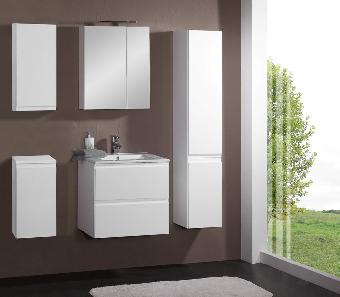 Reno underskab m/vask 60 cm hvid